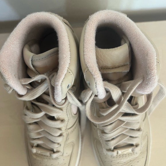 NIKE AIR FORCE 1 SIZE 8 HIGH SCULPT LINEN SANDDRIFT PINK WOMENS SNEAKERS NEW - Picture 5 of 5